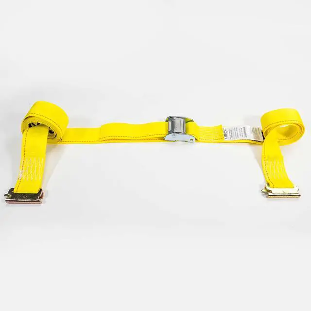 Alt view image 2 of 6 - E-Track Cam Buckle Straps (20-Pack), 2 Inch x 12 Foot E Track Straps with Cam Buckle and Spring E-Fittings, 2,500 LBS Break Strength, Easy-to-Use Tiedowns in Vans and Trailers