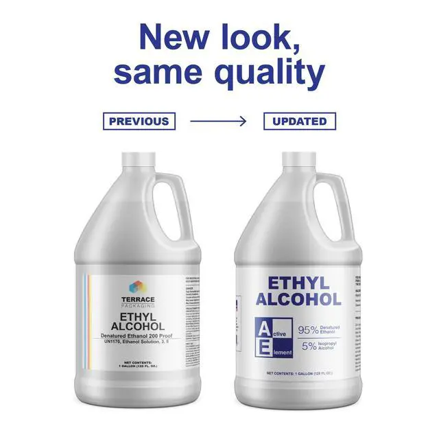 Alt view image 2 of 6 - Ethyl Alcohol (Ethanol) 95% Denatured 4 Gallon High Purity Multi-Use Solvent Lab, Electronics, Shellac Thinner & Surface Cleaning 5% Isopropyl No Methanol Made in USA