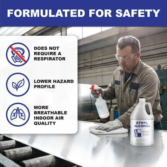 Alt view image 4 of 6 - Ethyl Alcohol (Ethanol) 95% Denatured 4 Gallon High Purity Multi-Use Solvent Lab, Electronics, Shellac Thinner & Surface Cleaning 5% Isopropyl No Methanol Made in USA