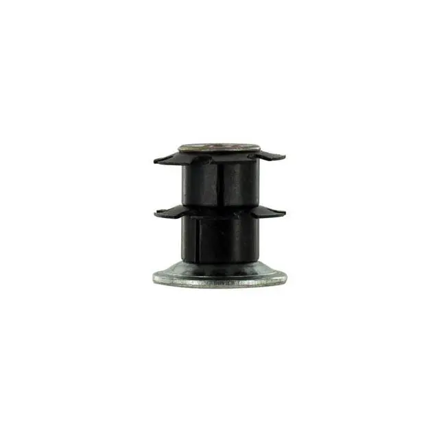 Alt view image 3 of 6 - Industries Double Star Threaded Caster Insert | Heat Treated Steel | Fits 1 Inch Round 16-18 Gauge Tube | Thread: 3/8-16 | 100 Pack