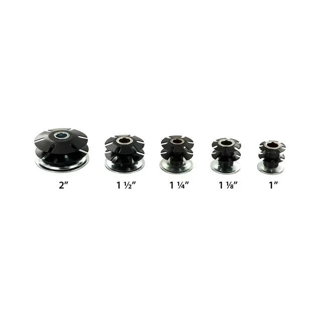 Alt view image 6 of 6 - Industries Double Star Threaded Caster Insert | Heat Treated Steel | Fits 1 Inch Round 16-18 Gauge Tube | Thread: 3/8-16 | 100 Pack