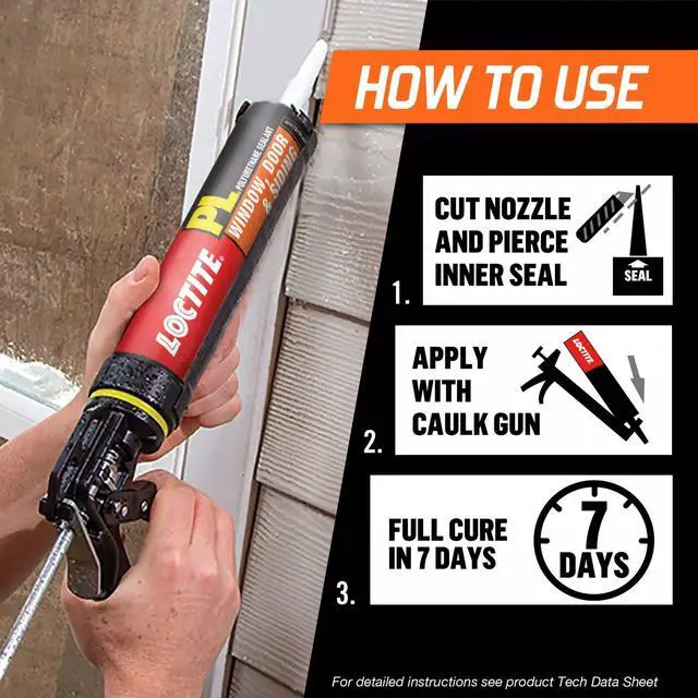 Alt view image 2 of 6 - PL Window Door & Siding Polyurethane Sealant, White, 10 fl oz Cartridge, 12 Pack