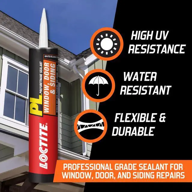 Alt view image 4 of 6 - PL Window Door & Siding Polyurethane Sealant, White, 10 fl oz Cartridge, 12 Pack