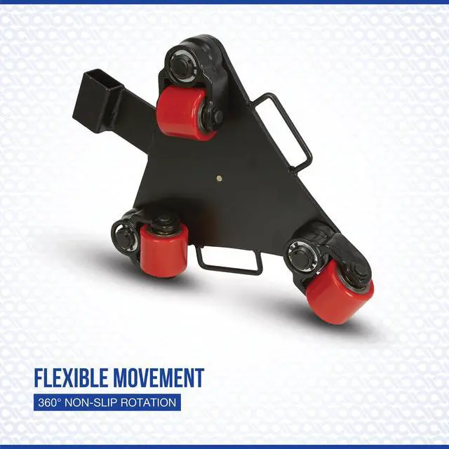 Alt view image 3 of 6 - Multi-Directional Machinery Mover with 360° Rotation, 4400-Lb. Capacity Machinery Skate, 3 Rollers, Equipment Dolly Model# CRO-2