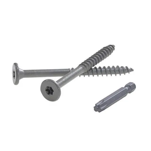 Alt view image 2 of 3 - LedgerLok Flat Head Wood Screw - Bucket of 250-3-5/8"