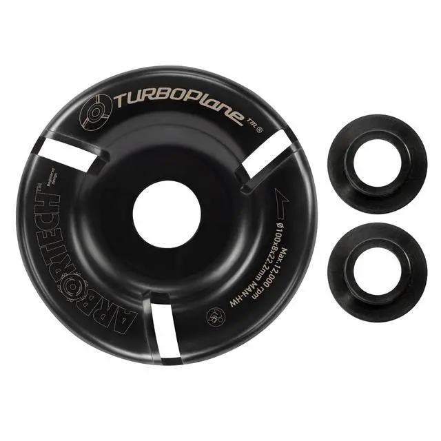 Alt view image 2 of 6 - TURBOPlane Blade 4Inch/100mm Carbide Woodworking Disc Angle Grinder Attachment | IND.FG.400.20