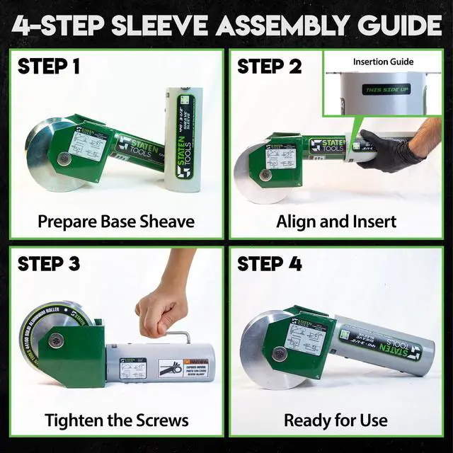 Alt view image 4 of 6 - Feeding Sheave For Greenlee Pullers (3-1/2" Sheeve Sleave)