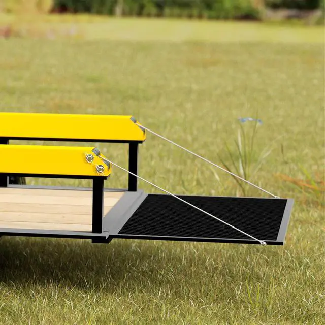 Alt view image 2 of 6 - Tailgate Utility Trailer Gate Lift Assist System, Heavy Duty 2-Sided Lift Assist for 4-6 ft Tailgates, 400 lb Capacity, Easy 30 Min Installation, Yellow