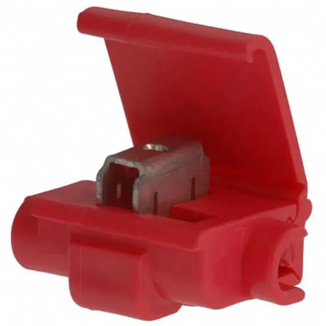 Main image of Electrical IDC 558-BULK, Run and Tap, Flame Retardant, Red, 22-16 AWG, (Pack of 500)