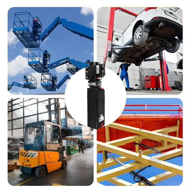 Alt view image 5 of 6 - 220V Hydraulic Power Unit 2950 PSI, 3HP Single-Acting 2 & 4 Post Hydraulic Pump for Dump Trailer & Car Lifting