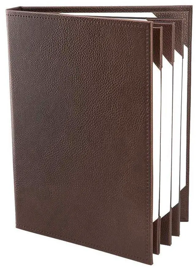 Main image of s Made of Premium Faux Leather (10-Pack) - 8.5" X 11" - 8 Views - Brown