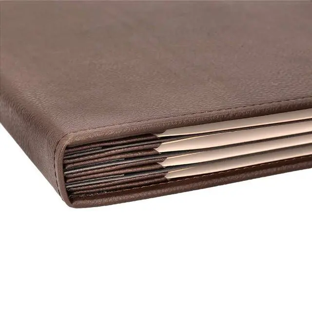 Alt view image 6 of 6 - s Made of Premium Faux Leather (10-Pack) - 8.5" X 11" - 8 Views - Brown