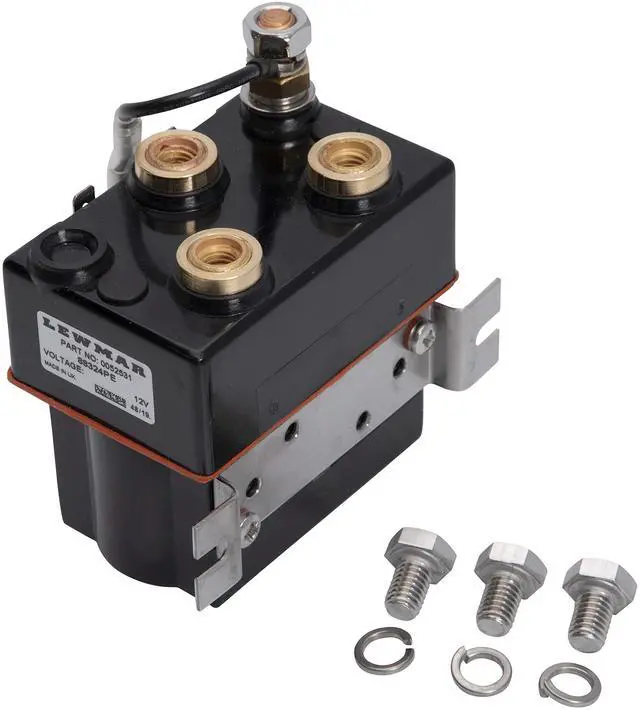 Main image of Windlass Solenoid Contactor, 12V Dual Direction Reversing Relay for Electric Windlasses, Dual Directional Control for Permanent Magnet Motors, Genuine Replacement Part 0052531