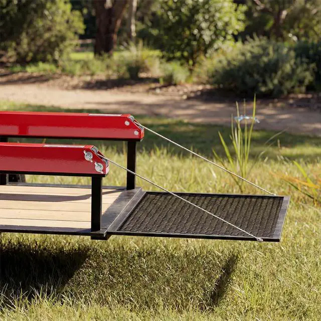 Alt view image 2 of 6 - Tailgate Utility Trailer Gate Lift Assist System, Heavy Duty 2-Sided Lift Assist for 4-6 ft Tailgates, 400 lb Capacity, Easy 30 Min Installation, Red