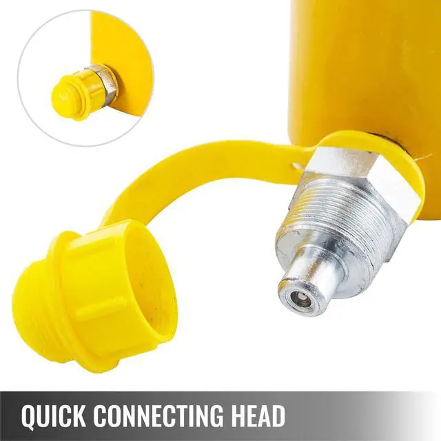 Alt view image 4 of 6 - 30T Hydraulic Cylinder Jack Hollow Single Acting Hydraulic Ram Cylinder 50mm Hydraulic Lifting Cylinders (30T 2Inch Hollow)