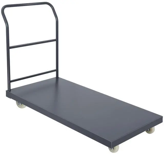 Main image of Heavy Duty Platform Truck, 60"x30" Flatbed Cart, 2000 lbs Capacity Steel Flat Dolly with Swivel Wheels, Industrial Utility Push Cart for Warehouse, Luggage, and Moving
