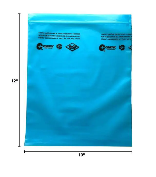 Alt view image 3 of 3 - VCI Rust Prevention Zip Close Bags - VpCI-126 (10 by 12 inches - 4 mil) Anti Rust Top Seal VCI Poly Bags for Metal Protection (Pack of 100)