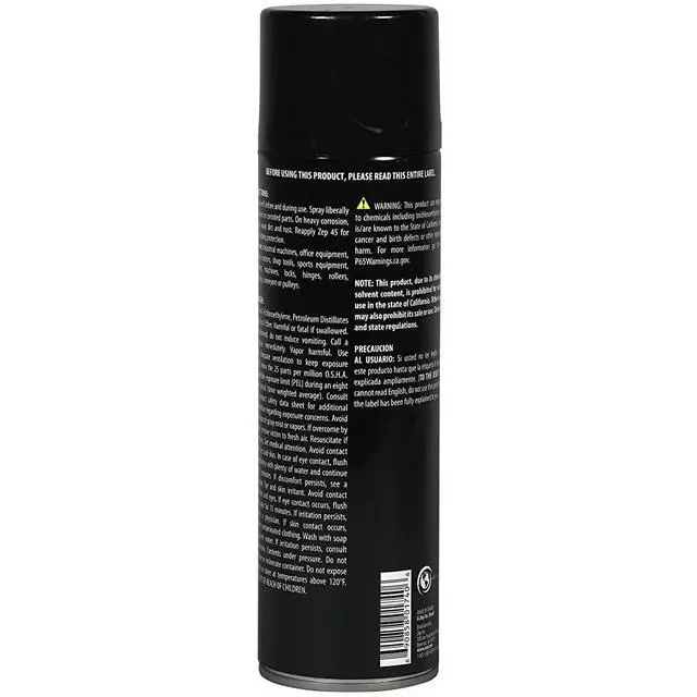 Alt view image 3 of 6 - 45 Penetrating Lubricant - 17 oz (Case of 12) 17401 - Lubricates and Protects Moving Metal Parts, Non-Flammable, Defends Against Corrosion