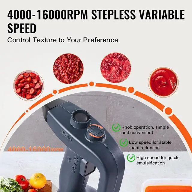 Alt view image 3 of 6 - Commercial Immersion Blender Constant Speed Heavy Duty Immersion Blender 350W Commercial Hand Mixer 304 Stainless Steel Hand Blender Commercial with 19.7" Removable Shaft for Kitchen Mixing