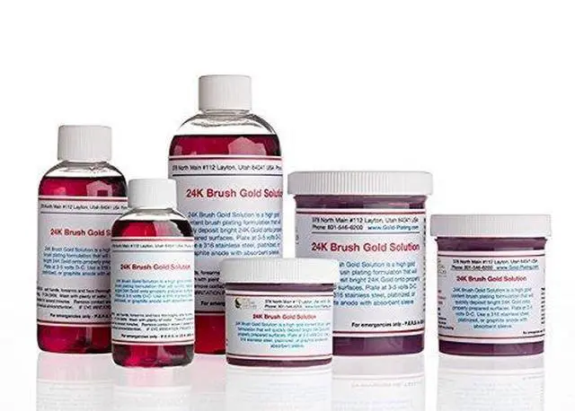 Alt view image 2 of 3 - 2 oz Liquid - 24k Gold Plating Solution Brush Gold The Fastest, Most Durable, Best Value, Most Consistent Gold Solution from the Most Trusted Name in the Industry Instant Results