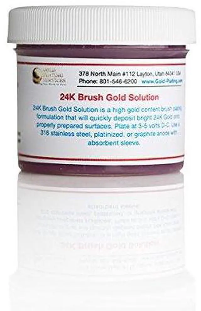 Main image of 2 oz Gel - 24K Brush Gold Plating Solution - The Fastest, Most Durable, Best Value, Most Consistent Gold Solution from the Most Trusted Name in the Industry Instant Results