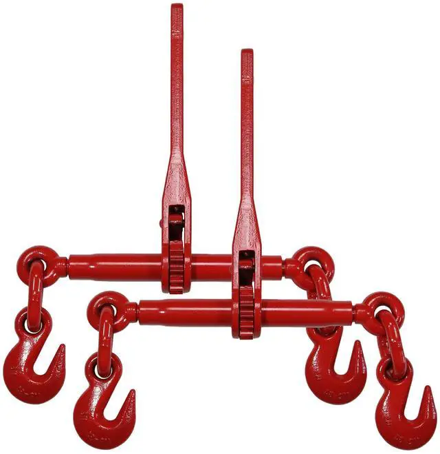 Main image of Ratchet Chain Binders 3/8"- 1/2" (2-Pack), 9,200 LBS Working Load Limit, Use Ratchet Binders with 3/8 Inch Grade 70 and 3/8 Inch & 1/2 Inch Grade 43 Chain