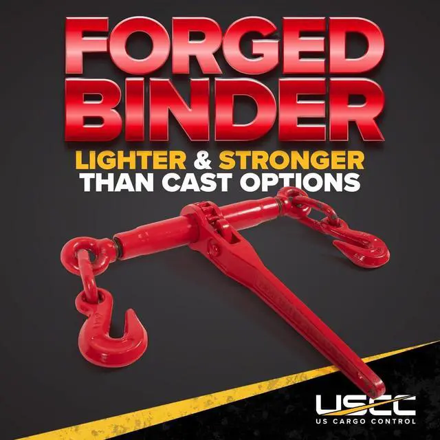 Alt view image 5 of 6 - Ratchet Chain Binders 3/8"- 1/2" (2-Pack), 9,200 LBS Working Load Limit, Use Ratchet Binders with 3/8 Inch Grade 70 and 3/8 Inch & 1/2 Inch Grade 43 Chain