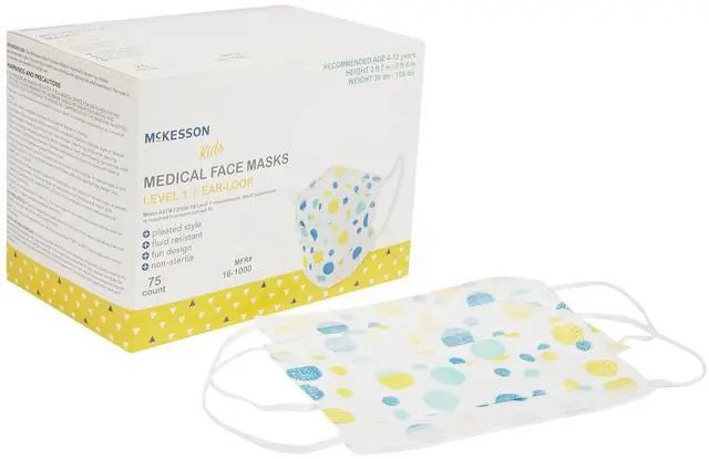 Main image of Pediatric Procedure Mask Child Size Pleated 16-1000