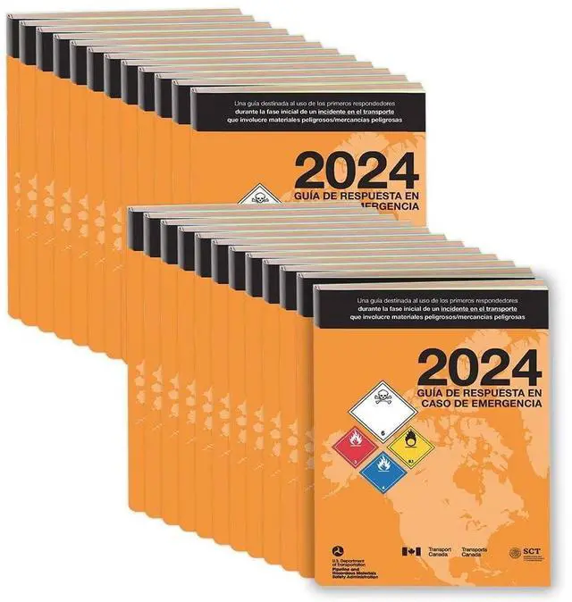 Main image of 2024 Emergency Response Guidebook (ERG), Soft Bound, 5.5 x 7.5", Spanish, 25-Pack, J. J. Keller & Associates, Inc