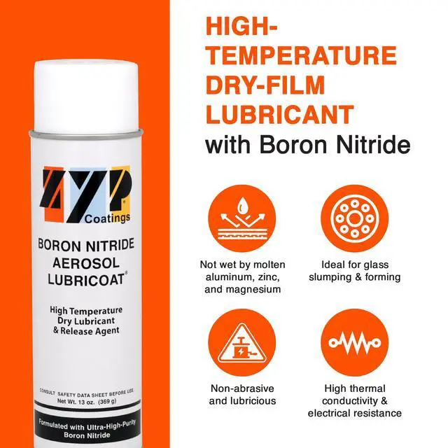 Alt view image 3 of 6 - Boron Nitride Aerosol Lubricoat (Glass Mold Release) / 2 Pack