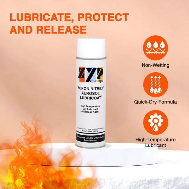 Alt view image 6 of 6 - Boron Nitride Aerosol Lubricoat (Glass Mold Release) / 2 Pack