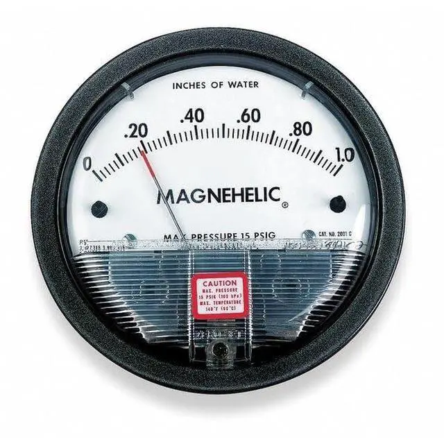 Alt view image 2 of 2 - 6806202 2000-00 Magnehelic Differential Pressure Gauge, 2000: 0-0.25" WC