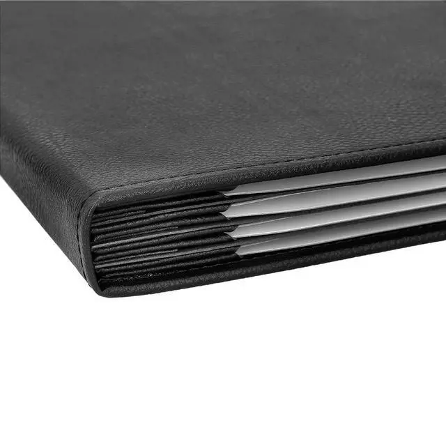 Alt view image 6 of 6 - s Made of Premium Faux Leather (10-Pack) - 8.5" X 11" - 8 Views - Black