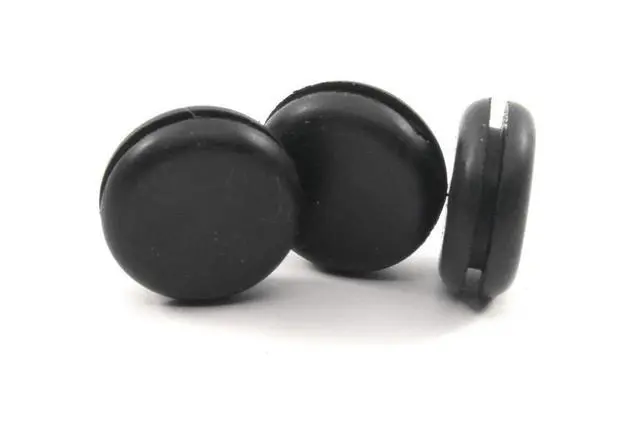 Alt view image 5 of 6 - 1/2" Rubber Hole Plug fits 1/2" Opening - Flush Plug - Grommet Without Hole - Panel Plug - Provides Finished Appearance on Both Sides (500)