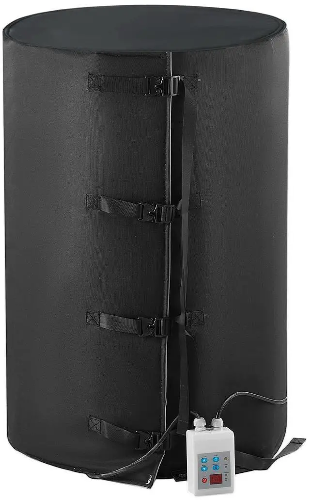Main image of Metal Drum Heater, 1300 Watt, Pail Heating Band for 55 Gal Barrel, 0-145 Adjustable Thermostat, Waterproof Oxford Fabric High Efficiency Grease Keg Heater, Tested to UL 499 Standard, FCC Listed