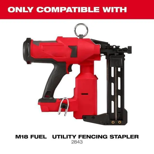 Alt view image 4 of 5 - Galvanized Staples for Milwaukee MPU112-960, 1.5" 9 Gauge, 960 PC, Fits M18 Fuel Utility Fencing Stapler (2843-20 & 2843-22)