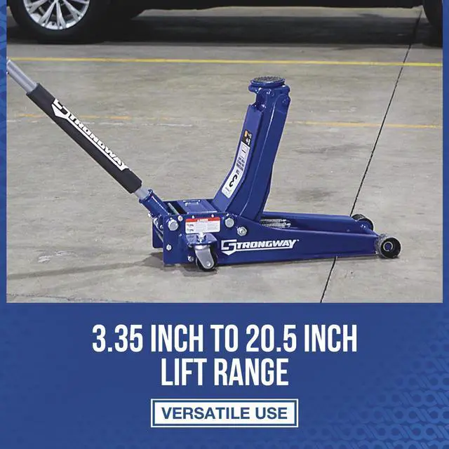 Alt view image 3 of 6 - Professional Low-Profile Service Floor Jack 3-Ton Capacity