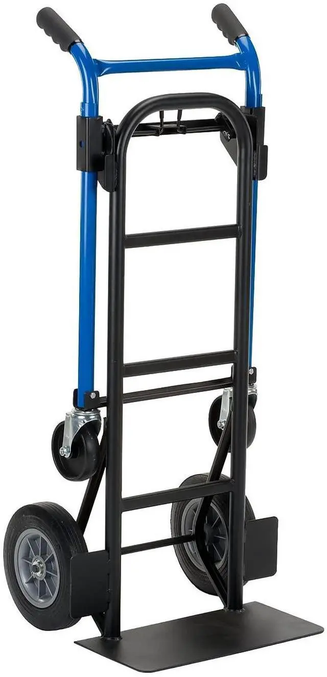 Main image of DTC8635P 4-in-1 Convertible Hand Truck, 800 lb Capacity Steel Dolly Cart with Quick Change Design, Adjustable Handle, Solid Rubber Wheels for Moving, Delivery, Warehouses and Storage