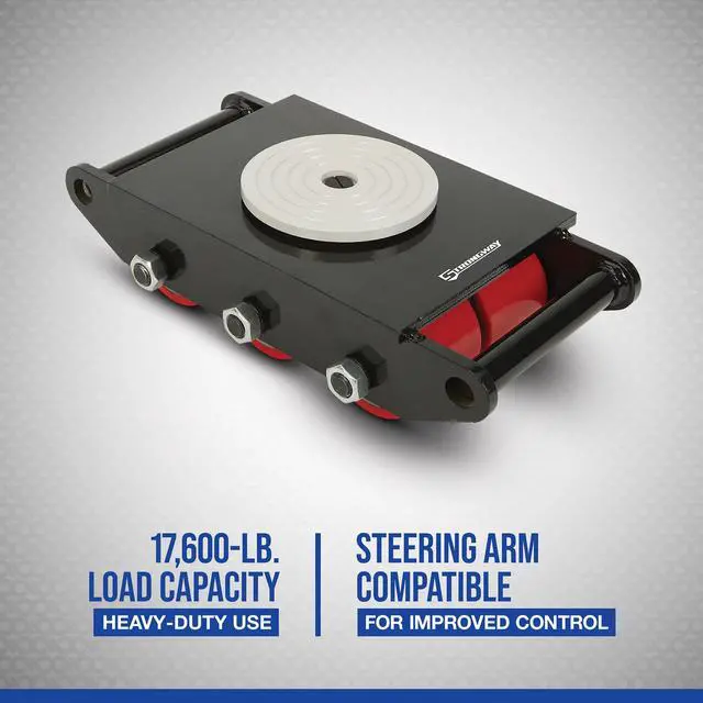 Alt view image 2 of 4 - Machinery Mover with 360° Rotation, 17,600-Lb. Capacity, 6 Rollers, Model# CRA-8