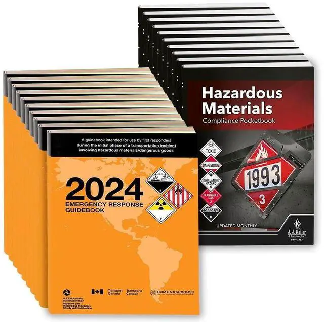 Main image of 2024 Emergency Response Guidebook (ERG) & Hazardous Materials Compliance, Pocket Size, English, 10-Pack, J. J. Keller & Associates, Inc