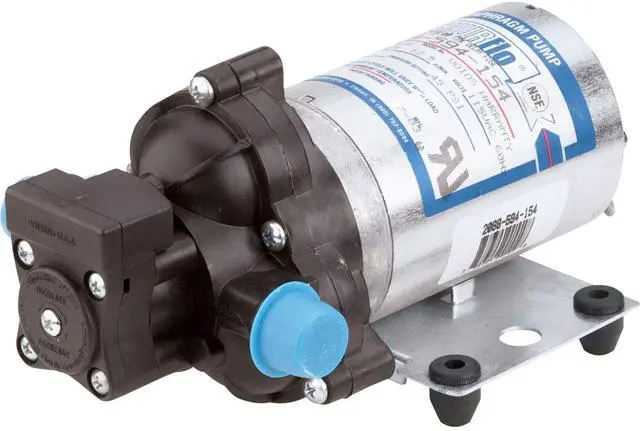 Main image of PENTAIR 2088-594-154 Industrial Diaphragm Water Pump, 3.3GPM, 115VAC, Self Priming, 45PSI, 1/2in Male Parallel Thread, Polypropylene Housing, Santoprene Valves, NSF, UL, CSA