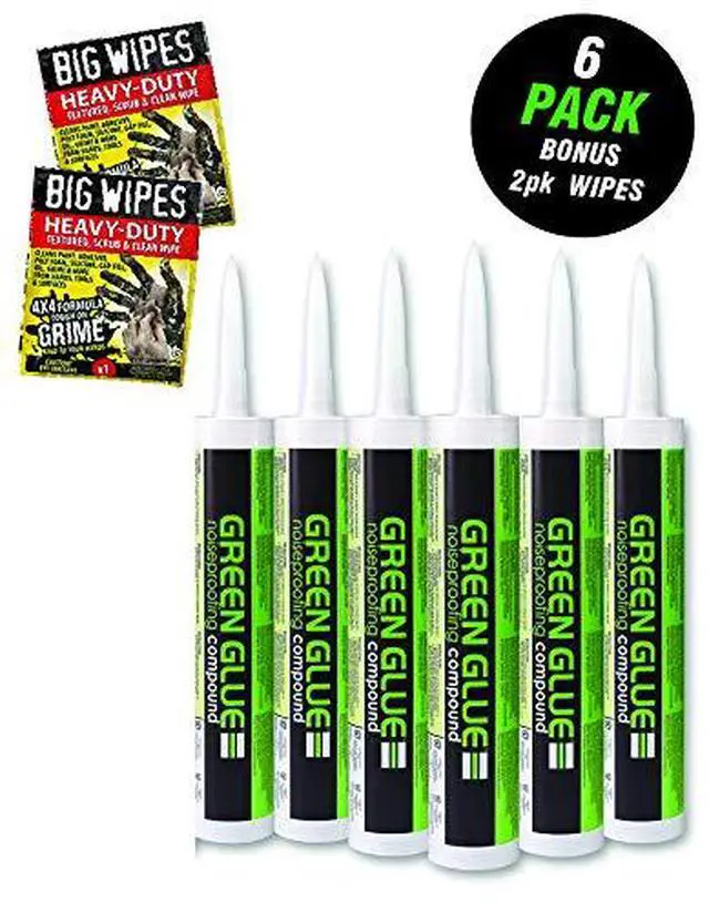 Alt view image 2 of 6 - Green Glue Noiseproofing Compound - 6 Tubes,net wt 28 fl.oz(828 ml)
