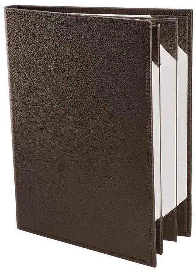 Main image of s Made of Premium Faux Leather (10-Pack) - 8.5" X 11" - 6 Views - Brown