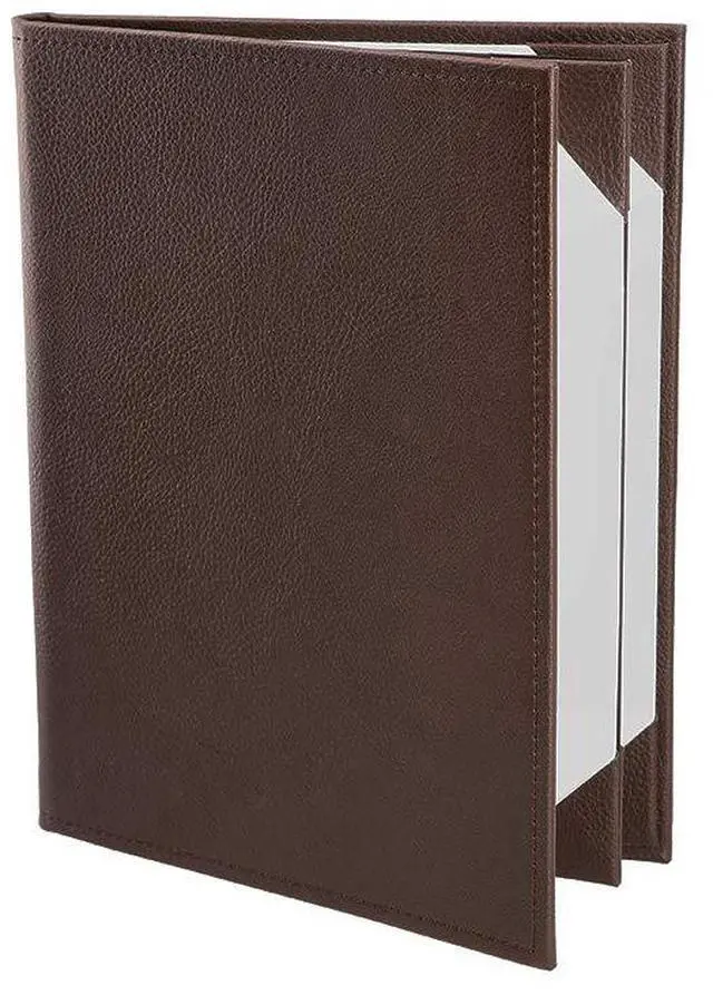Main image of s Made of Premium Faux Leather (10-Pack) - 8.5" X 11" - 4 Views - Brown