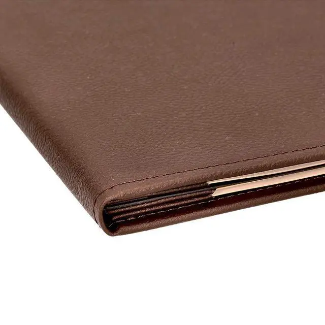 Alt view image 6 of 6 - s Made of Premium Faux Leather (10-Pack) - 8.5" X 11" - 4 Views - Brown