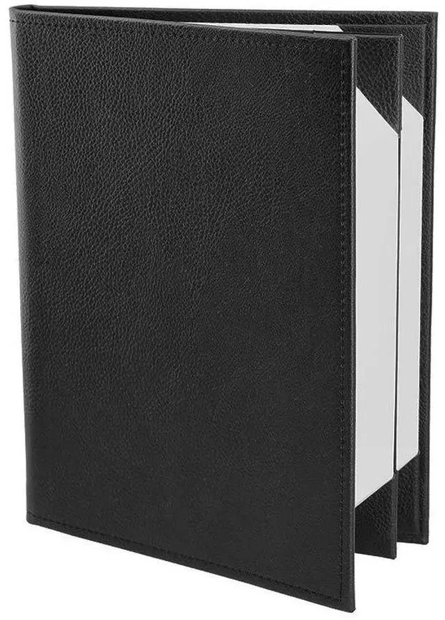 Main image of s Made of Premium Faux Leather (10-Pack) - 8.5" X 11" - 4 Views - Black