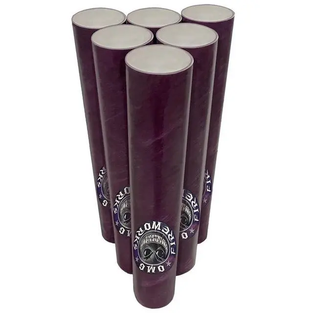 Alt view image 3 of 3 - Fireworks Purple Fiberglass Mortar Tubes Bulk 50ct Case 1.75""