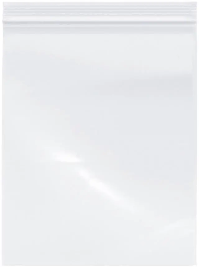 Main image of 8" x 10" (Pack of 500), 6 Mil Industrial Duty Zipper Reclosable Plastic Bags