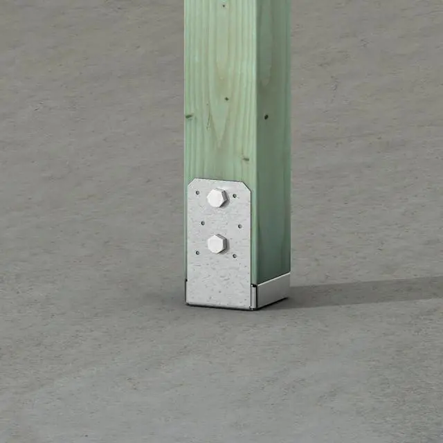 Alt view image 4 of 6 - ABU44Z ABU ZMAX Galvanized Adjustable Standoff Post Base for 4x4 (Pack of 12)