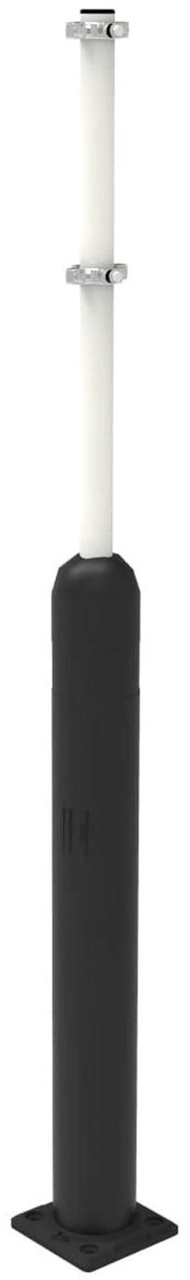 Main image of Impact Recovery - Sta-Rite Flexible Sign Post - Sign Holder for Handicap Parking Signs - Made in the USA - 78 with Black Bollard